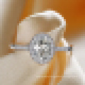 Women′s White Cubic Zirconia Love Promise CZ Engagement Wedding Ring